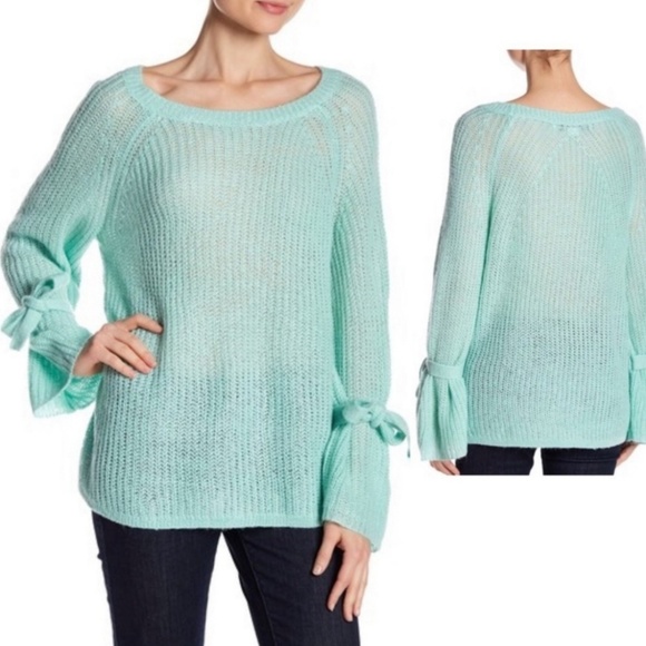 NWOT Project Naadam turquo sweater size Medium - Picture 5 of 7